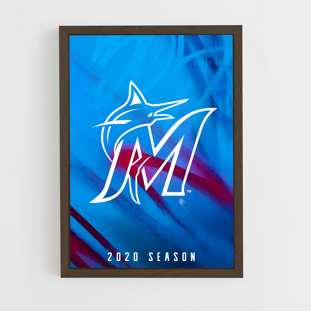 Poster Marlins en Émotion – affiche Baseball (vue 5)
